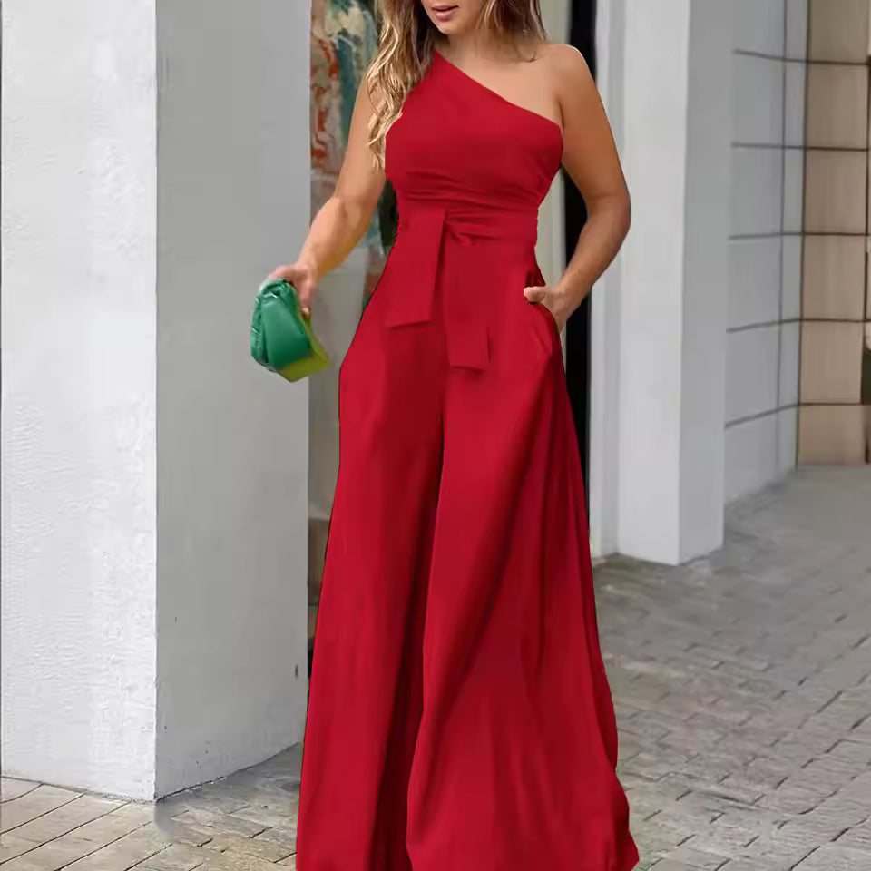 Women's Clothes Jumpsuit Solid Color