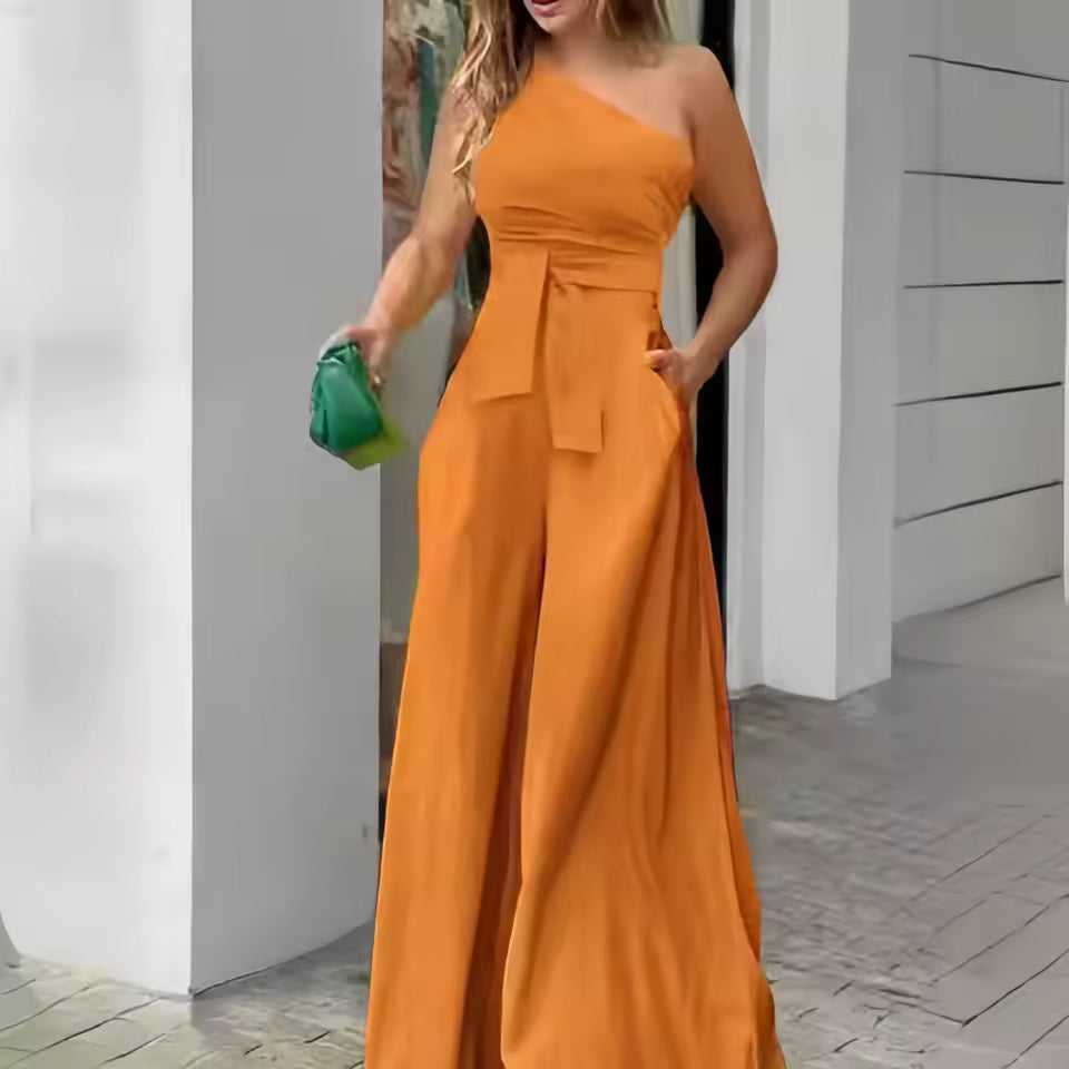 Women's Clothes Jumpsuit Solid Color
