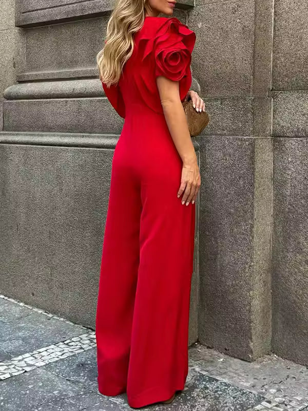 Modigirl Red Romper Jumpsuit Woman